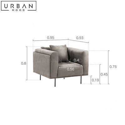 CYNE Modern Fabric Sofa