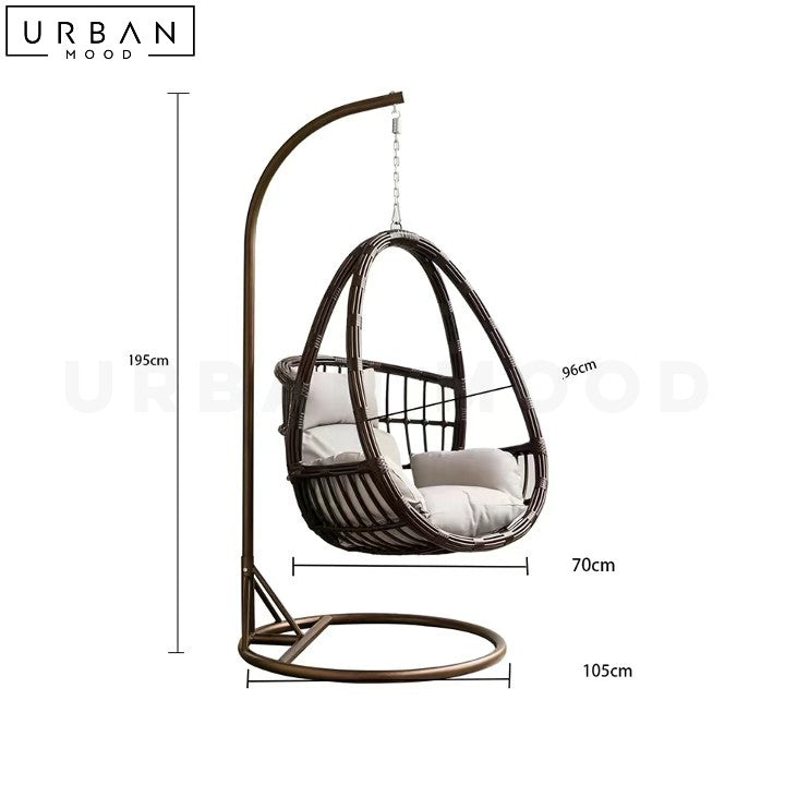 CYZARIN Modern Swing Chair Swing Chair with stand