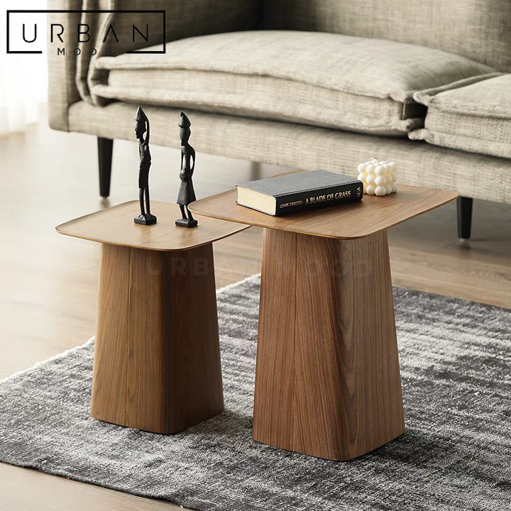 CARLTON Modern Solid Wood Side Table