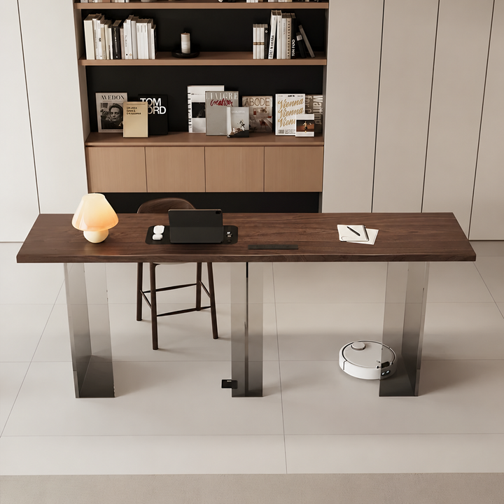 VALMERE Modern Solid Wood Study Table - Urban Mood Singapore