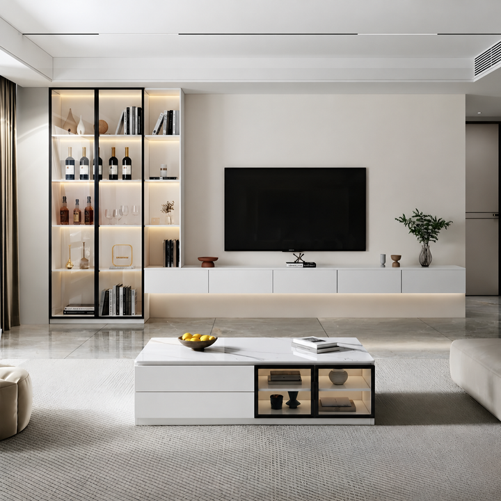 LEVORA Modern Floating TV Console Cabinet - Cassa Haus Singapore