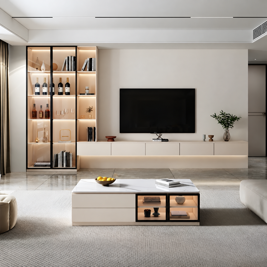 LEVORA Modern Floating TV Console Cabinet - Cassa Haus Singapore