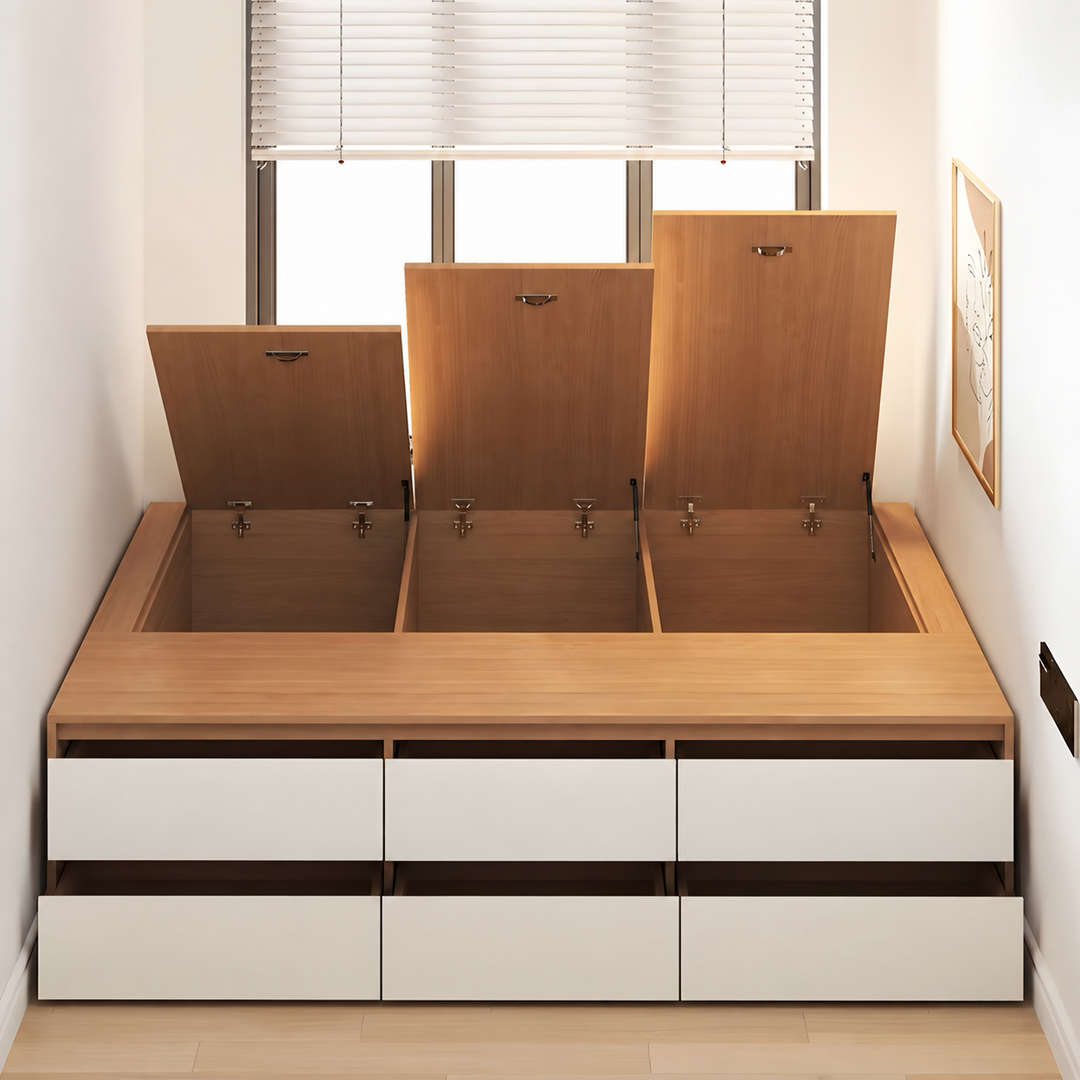 NOLVYN Modern Storage Bedframe - Cassa Haus Singapore