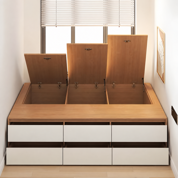 NOLVYN Modern Storage Bedframe - Cassa Haus Singapore
