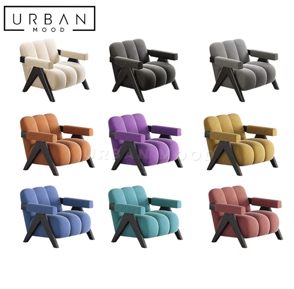 CHION Modern Velvet Armchair