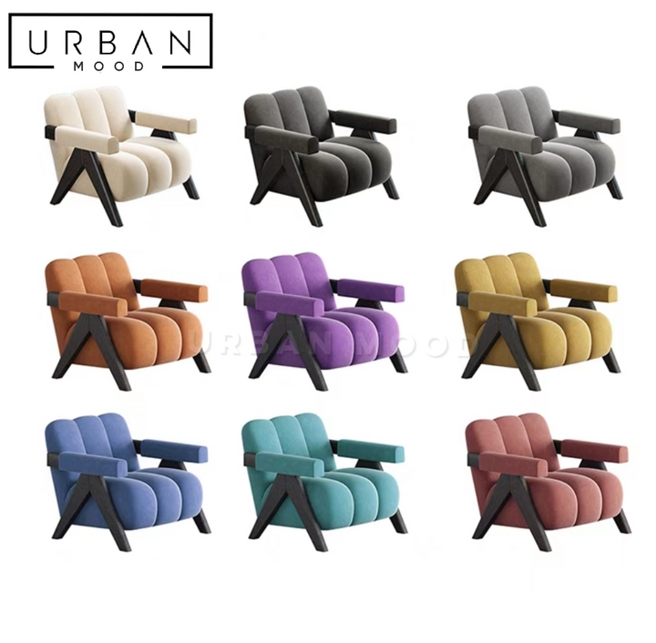 CHION Modern Velvet Armchair