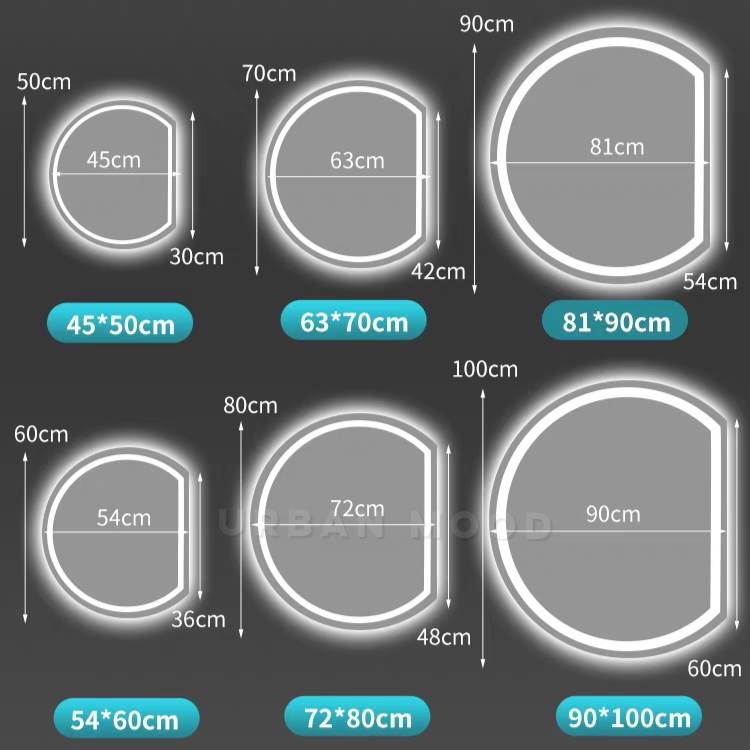 [Ready To Ship] CORELL Modern LED Wall Mirror