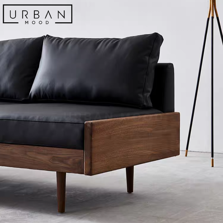 COVERT Rustic Leathaire Sofa