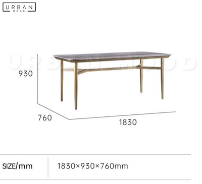 CRUDO Modern Marble Dining Table