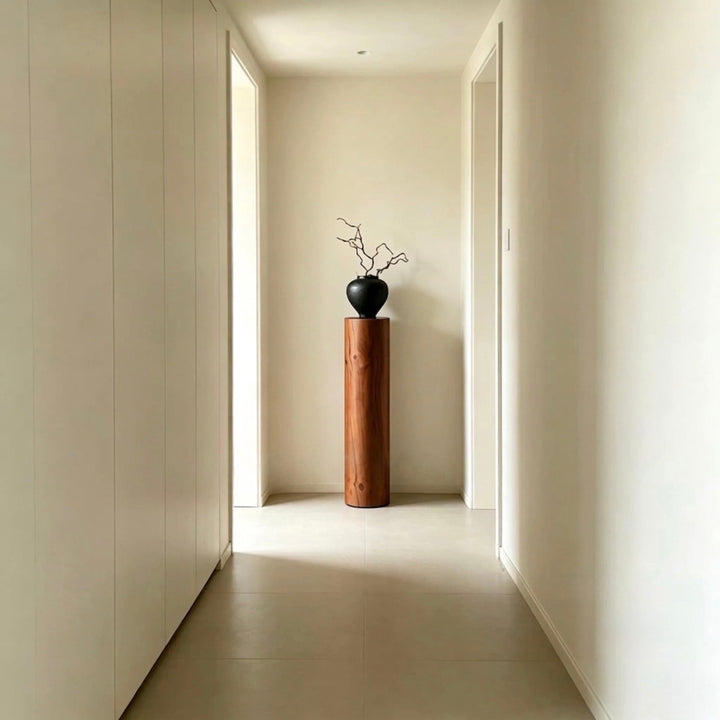 JOVEN Modern Solid Wood Round Pedestal - Cassa Haus Singapore