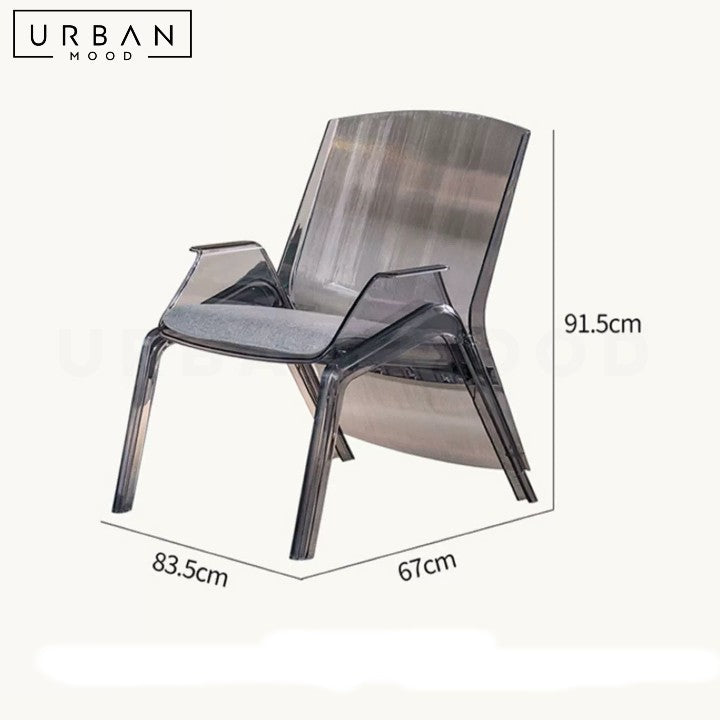 DAGNY Modern Plastic Lounge Chair