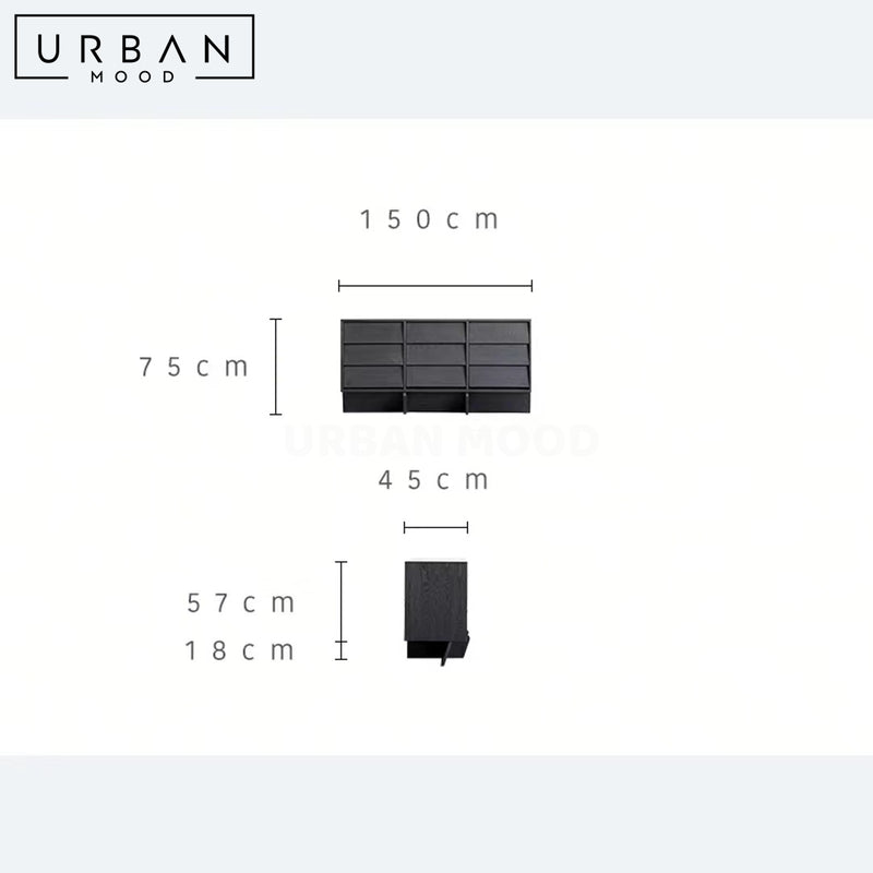 DANDER Modern Solid Wood Sideboard