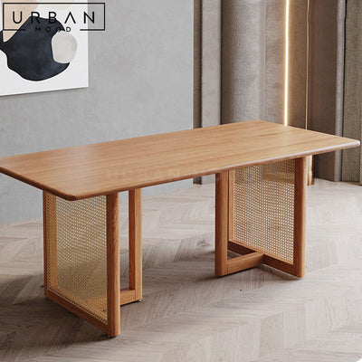 DAPNE Japandi Solid Wood Dining Table