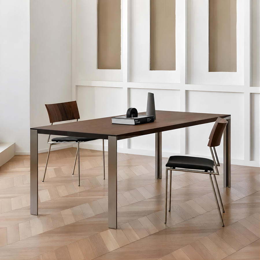 DARSEN Modern Walnut Dining Table - Urban Mood Singapore