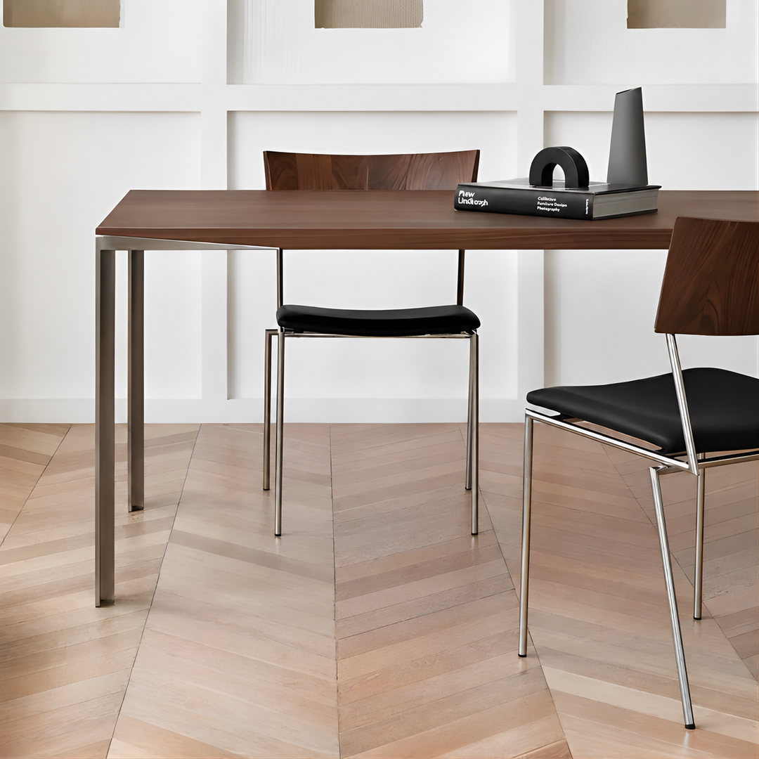 DARSEN Modern Walnut Dining Table - Urban Mood Singapore