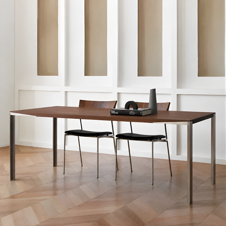 DARSEN Modern Walnut Dining Table - Urban Mood Singapore