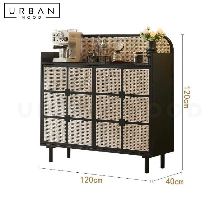 DAVIG Vintage Rattan Sideboard