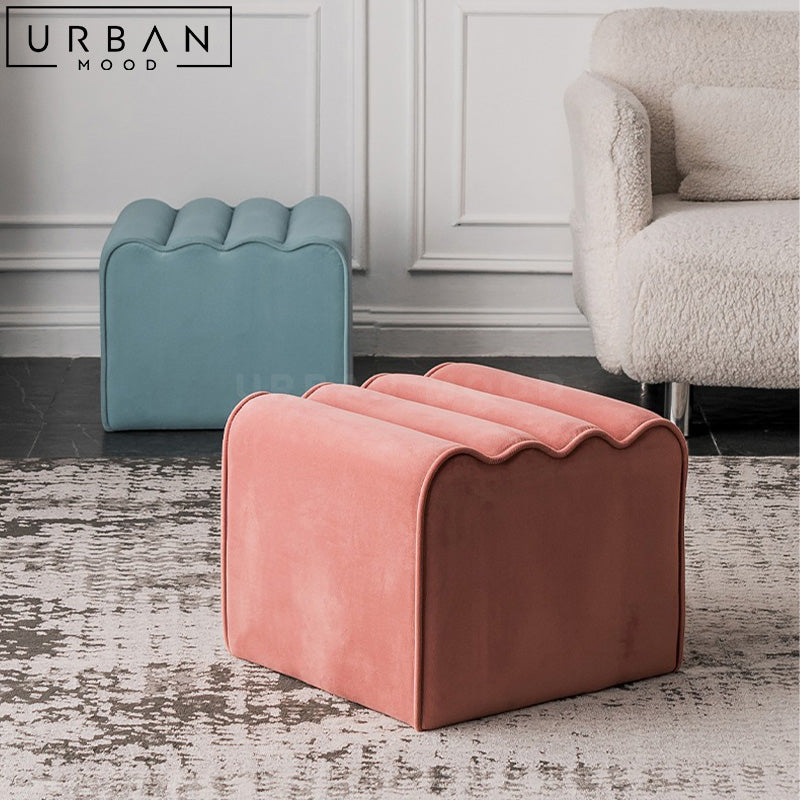 DEDIT Modern Velvet Ottoman