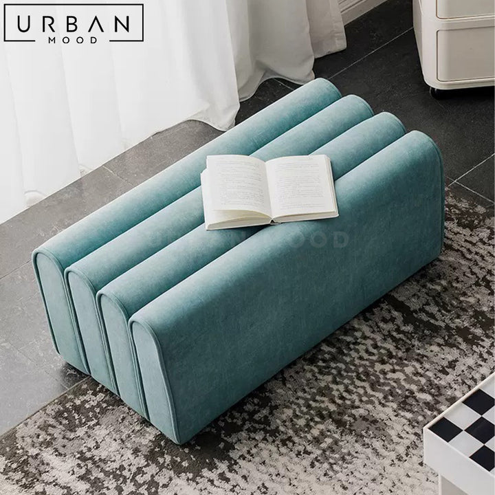 DEDIT Modern Velvet Ottoman