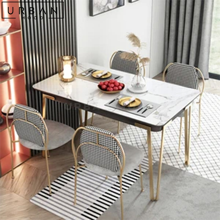 DENIS Modern Sintered Stone Extendable Dining Table