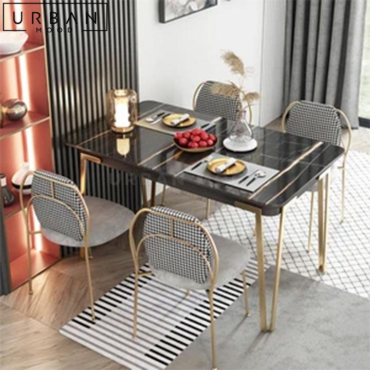 DENIS Modern Sintered Stone Extendable Dining Table