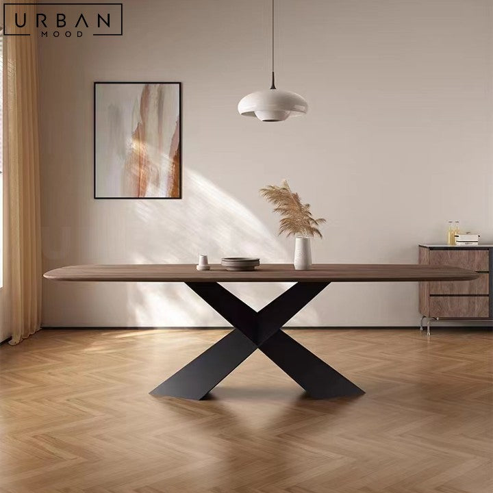 DEPREZ Modern Solid Wood Dining Table