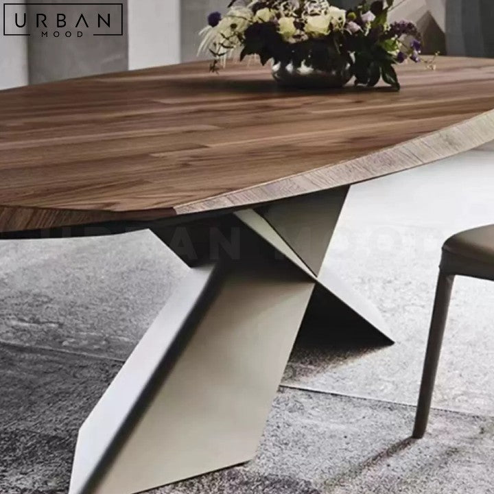 DEPREZ Modern Solid Wood Dining Table