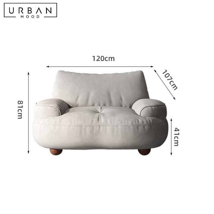 DESANE Modern Leather Sofa