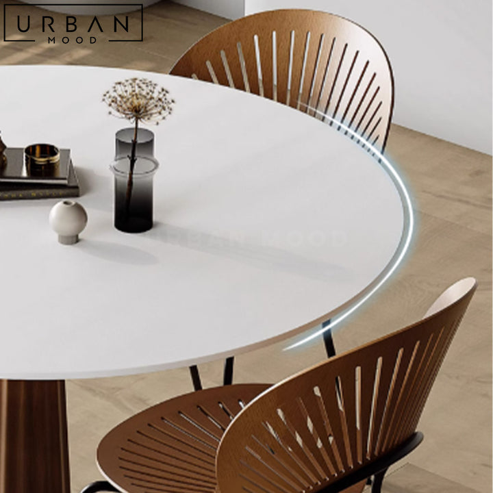 DEVER Modern Sintered Stone Round Dining Table