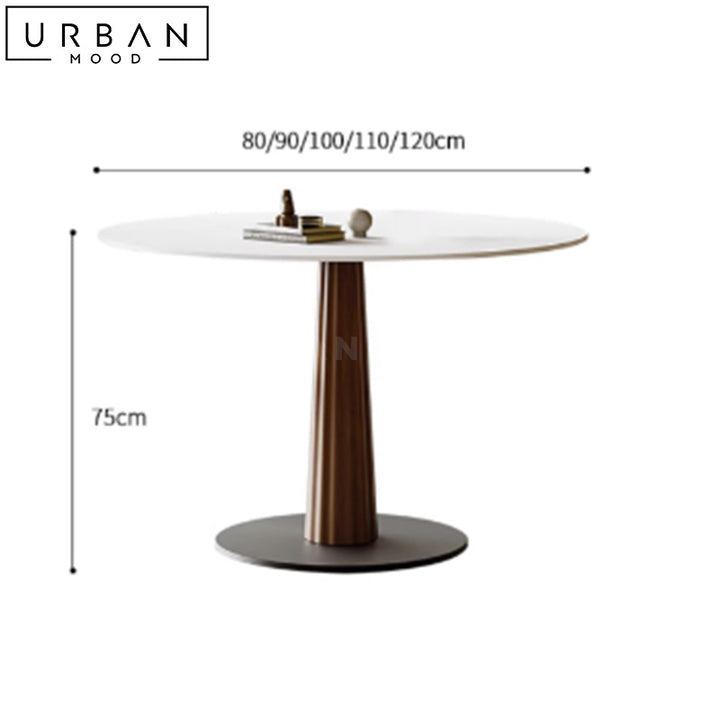 DEVER Modern Sintered Stone Round Dining Table