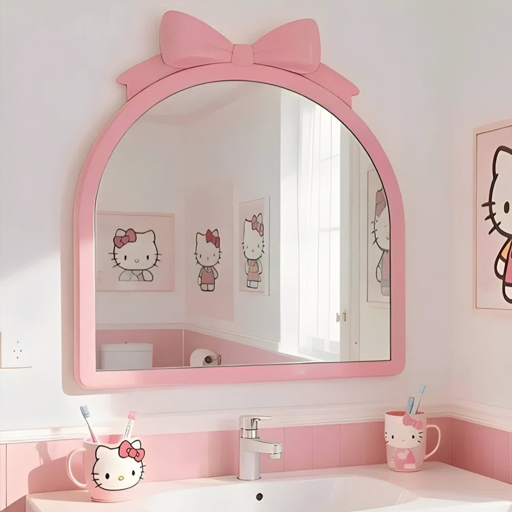 DEVEREUX Modern Pink Wall Mirror - Urban Mood Singapore