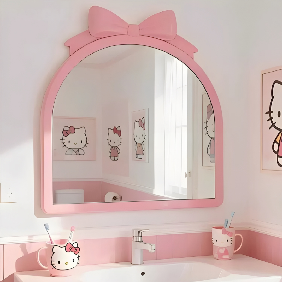 DEVEREUX Modern Pink Wall Mirror - Urban Mood Singapore