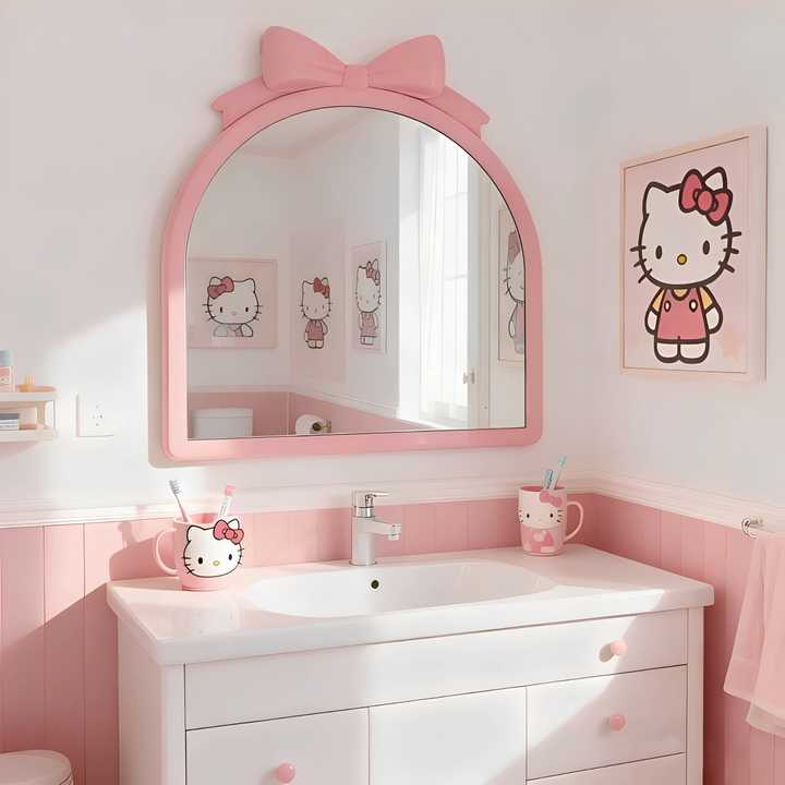 DEVEREUX Modern Pink Wall Mirror - Urban Mood Singapore
