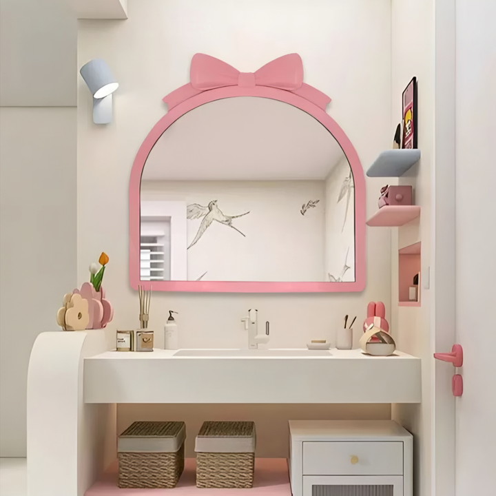 DEVEREUX Modern Pink Wall Mirror - Urban Mood Singapore