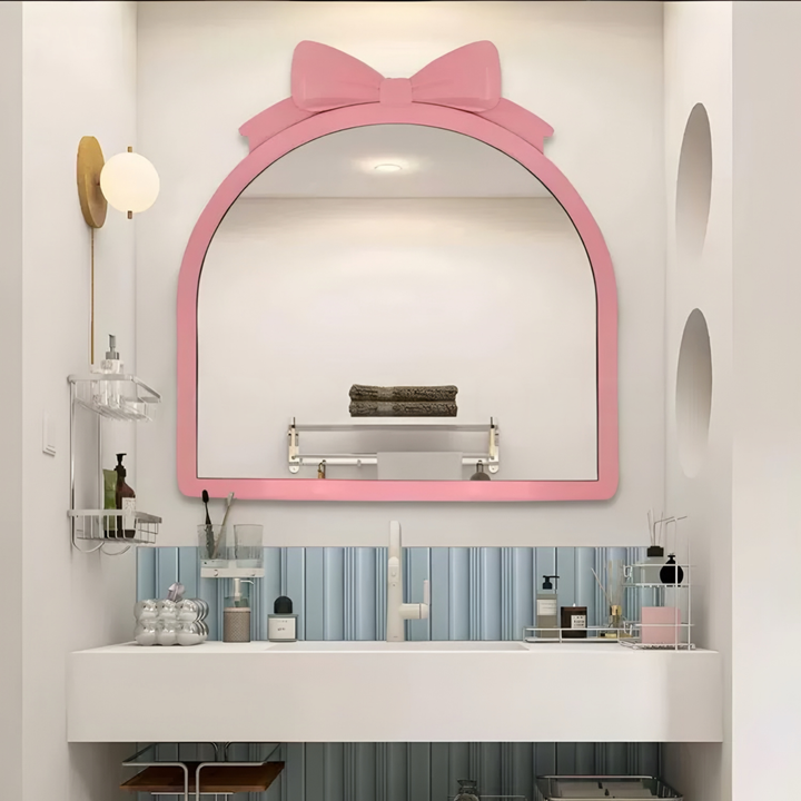 DEVEREUX Modern Pink Wall Mirror - Urban Mood Singapore