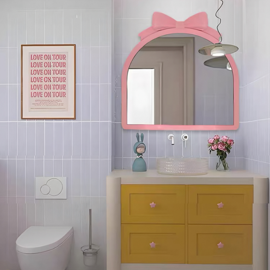 DEVEREUX Modern Pink Wall Mirror - Urban Mood Singapore