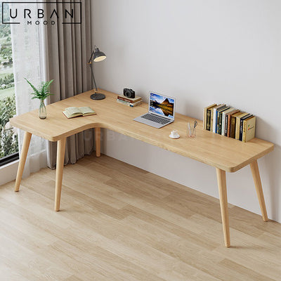 DEWITT Scandinavian Solid Wood Study Table