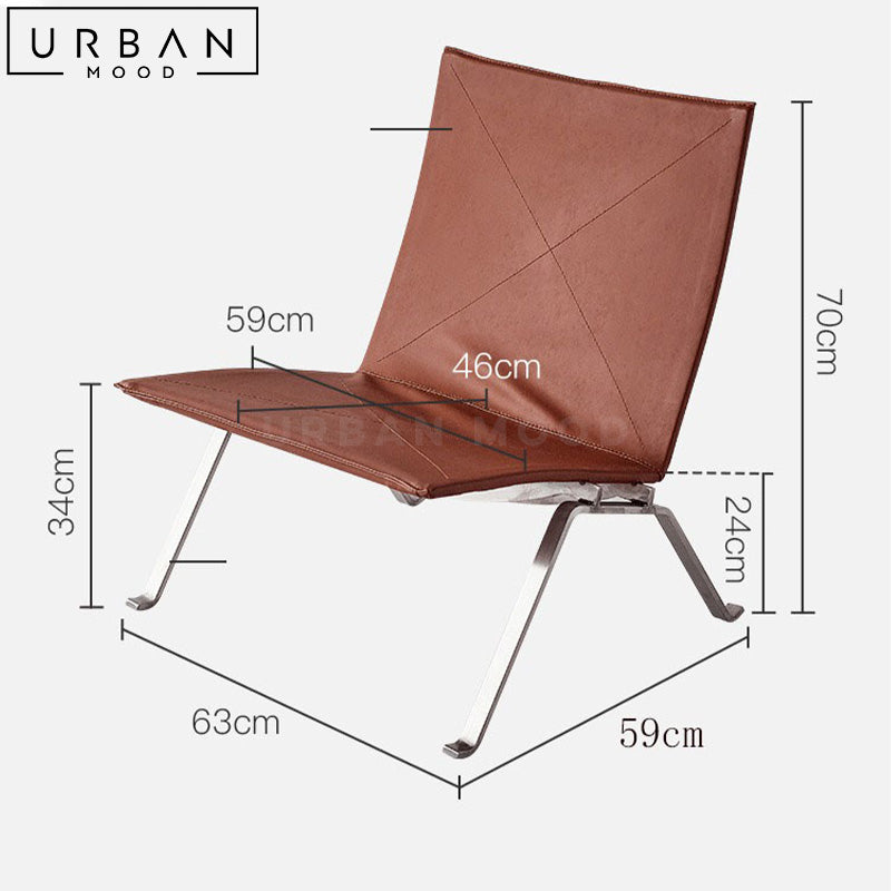 DHRU Modern Leather Leisure Chair