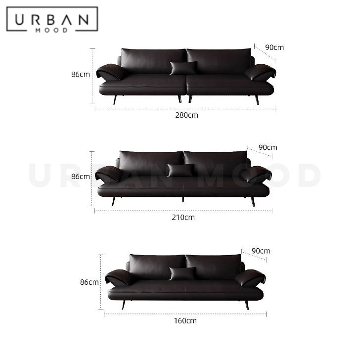 DIAZ Modern Leather Sofa