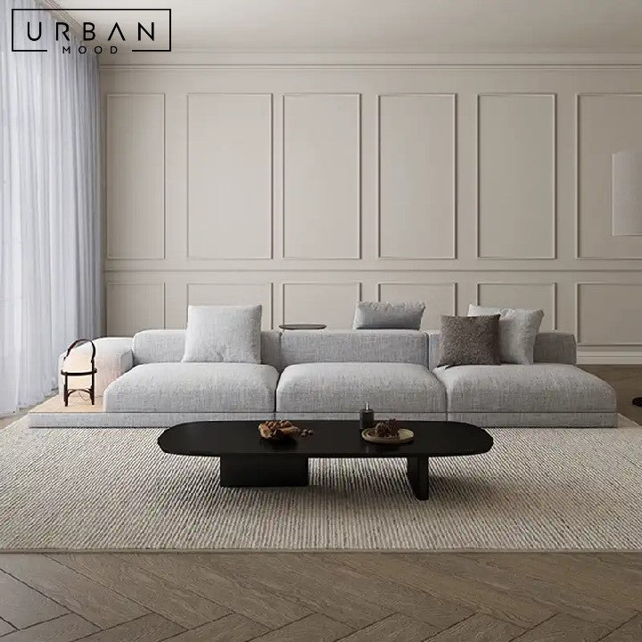 JANNA Minimalist Double-Sided Fabric Sofa