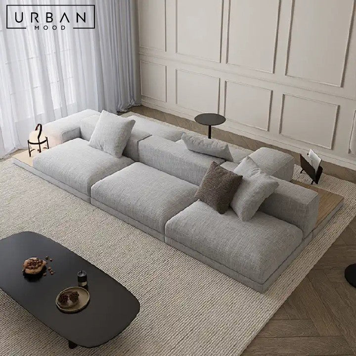 JANNA Minimalist Double-Sided Fabric Sofa