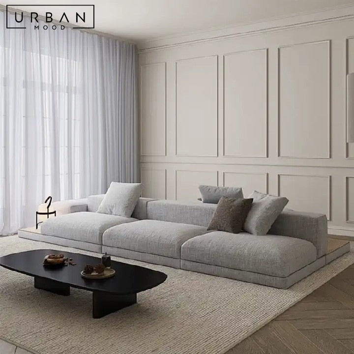 JANNA Minimalist Double-Sided Fabric Sofa
