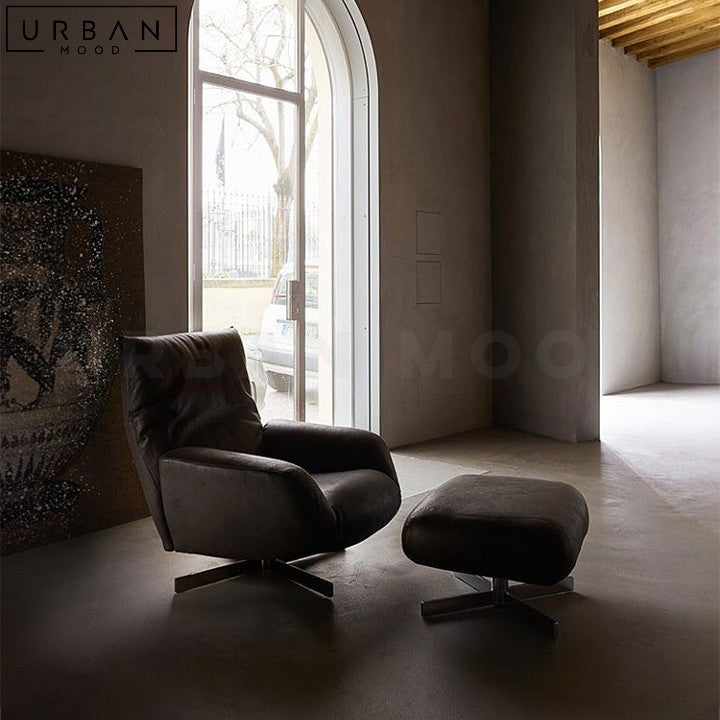 DICE Modern Leather Lounge Chair