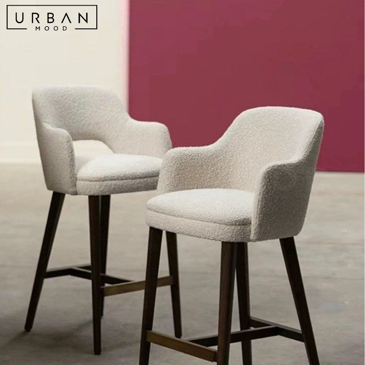 DOLLO Modern Boucle Bar Stool