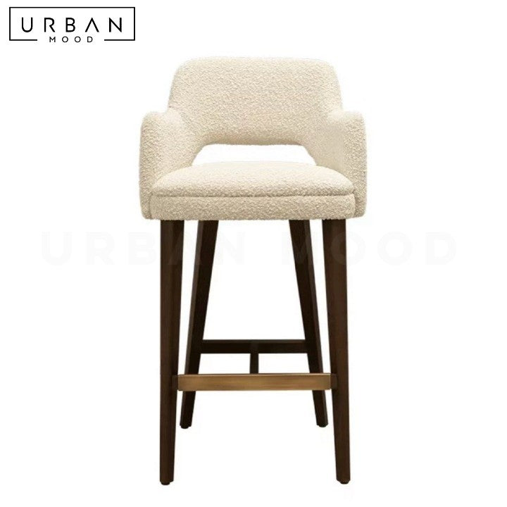 DOLLO Modern Boucle Bar Stool