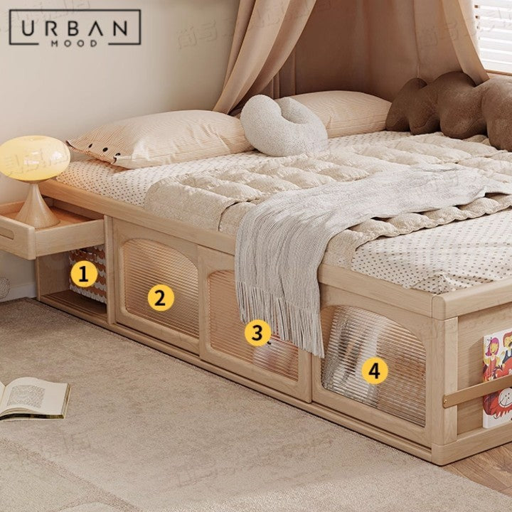 DOORN Modern Children's Storage Bedframe
