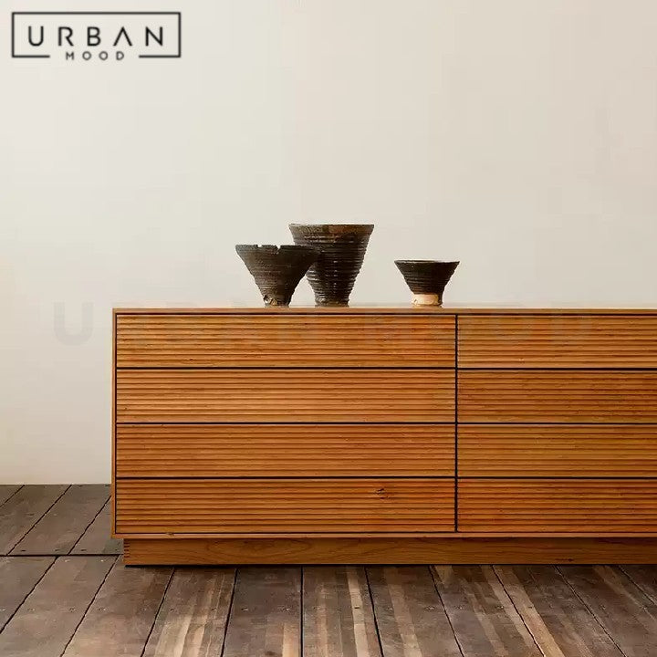 DOPPLER Modern Solid Wood TV Console