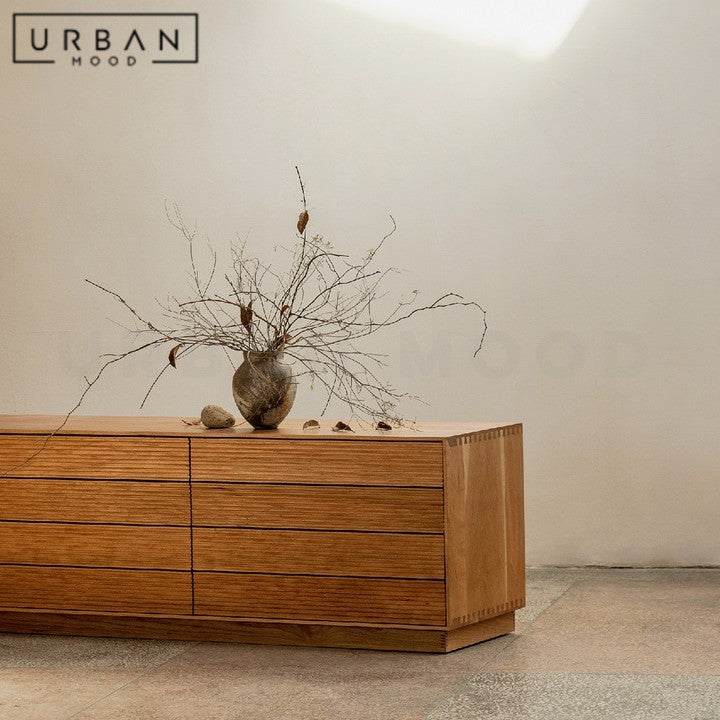 DOPPLER Modern Solid Wood TV Console