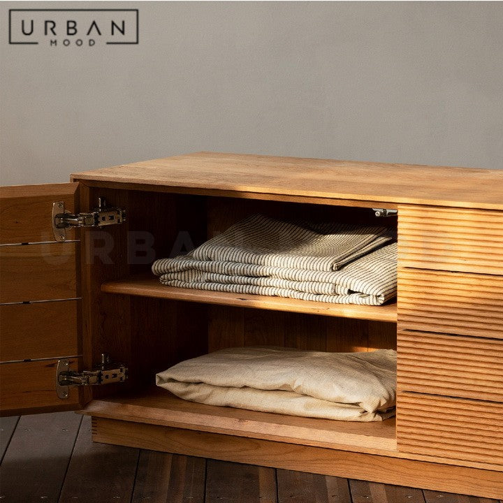 DOPPLER Modern Solid Wood TV Console
