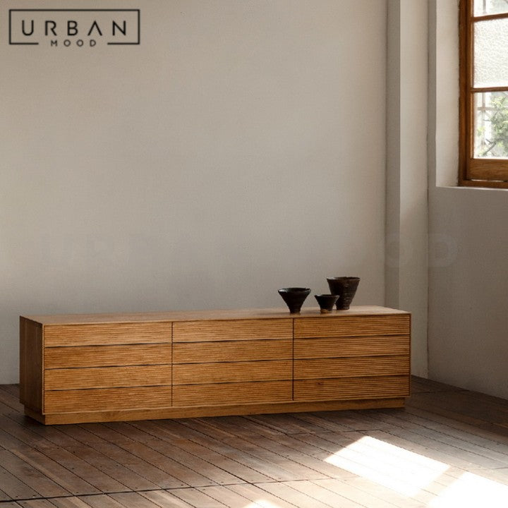DOPPLER Modern Solid Wood TV Console